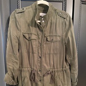 Olive utility jacket from Loft LP